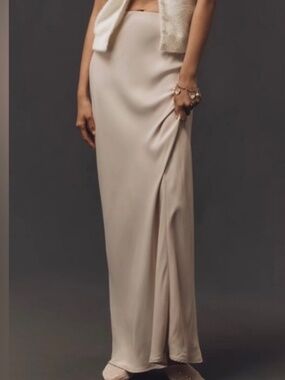 Anthropologie Tilda Maxi Slip Skirt